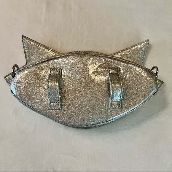 Lux de Ville Meowser Silver Sparkle Sash Bag - Picture 4 of 14